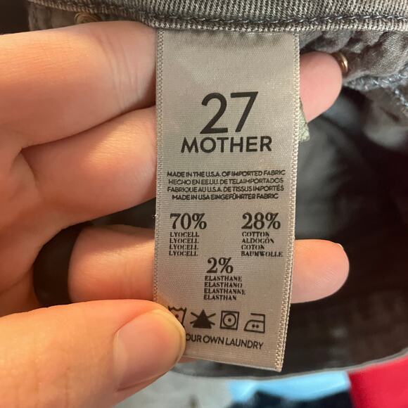 MOTHER The Looker Pop! SZ 27 Brown Low Rise Skinny Jeans in Dye-Clay Jeans - Picture 8 of 16